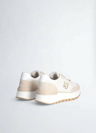 Liujo Sneakers Donna Platform 5cm BA4005PX38001127 SAND (SABBIA) Con Strass Nuova Collezione