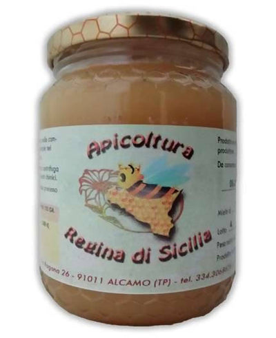 Miele di Cardo di Ape Nera Siciliana miele grezzo al cardo Regina di Sicilia barattolo in vetro 500g Miele AlBio Sicily, Commerciovirtuoso.it