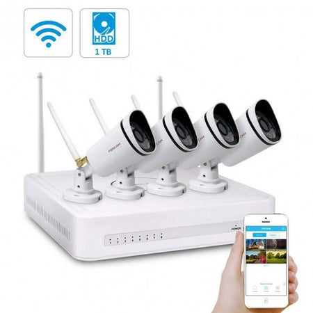 Kit Videosorveglianza Wifi Esterno Foscam Con 4 Telecamere Ip Wireless Full Hd 1080p Con Sistema Mesh E Hardisk 1 Tb Incluso Fai da te/Sicurezza e protezione/Sistemi di sicurezza domestica/Kit video per la sicurezza domestica/Kit di sorveglianza DVR Look at Home il negozio Smart - Como, Commerciovirtuoso.it