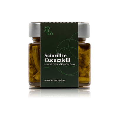 Sciurilli e cucuzzielli in olio extra vergine di oliva 190 g
