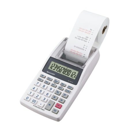 Calcolatrice scrivente mini EL1611V - 191x99x42 mm - 12 cifre - Bianco - Sharp - SH-EL1611V Cancelleria e prodotti per ufficio/Elettronica per ufficio/Calcolatrici/Finanziarie Eurocartuccia - Pavullo, Commerciovirtuoso.it