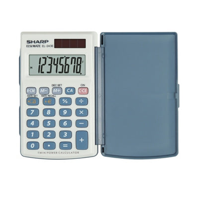 Sharp - Calcolatrice - tascabile - EL243EB Cancelleria e prodotti per ufficio/Elettronica per ufficio/Calcolatrici/Semplici Eurocartuccia - Pavullo, Commerciovirtuoso.it