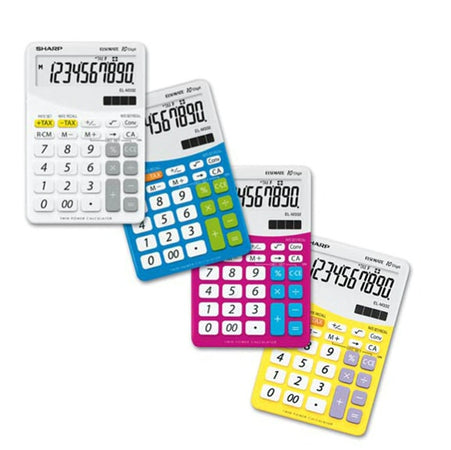 Sharp - Calcolatrice - da tavolo - Bianco - EL M332B - 10 cifre 