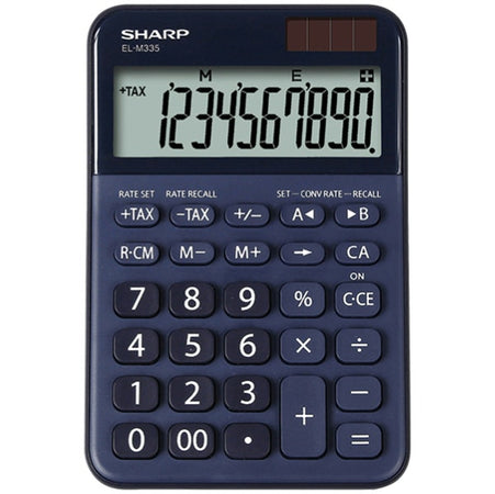 Calcolatrice da tavolo EL M335 - 10 cifre - Blu - Sharp - ELM335 BBL Cancelleria e prodotti per ufficio/Elettronica per ufficio/Calcolatrici/Finanziarie Eurocartuccia - Pavullo, Commerciovirtuoso.it