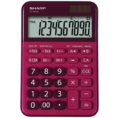 Calcolatrice da tavolo EL M335 - 10 cifre - Rosso - Sharp - ELM335 BRD Cancelleria e prodotti per ufficio/Elettronica per ufficio/Calcolatrici/Finanziarie Eurocartuccia - Pavullo, Commerciovirtuoso.it