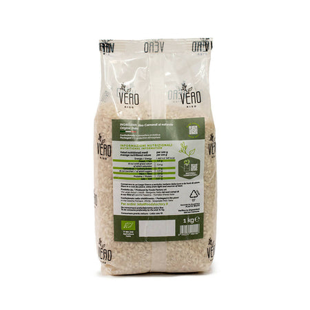 Riso carnaroli al naturale REGULAR | 3 pacchi da 1 kg - cremoso e consistente, l'icona del riso italiano. invecchiato 1 anno, packaging sviluppato con materiali compostabili. Vero Riso