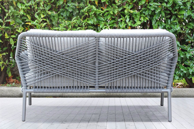 Salotto da giardino "Madeira" in alluminio con corde sintetiche per esterno Giardino e giardinaggio/Arredamento da giardino e accessori/Set di mobili Decor Space - Altamura, Commerciovirtuoso.it