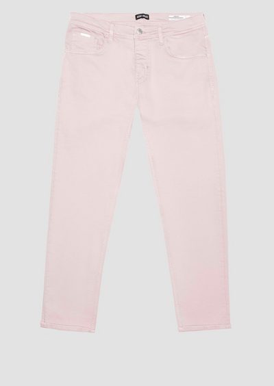 Jeans colorato pink argon slim ankle Uomo
