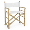 Sedia regista in Bambù e tessuto bianco Joyce da giardino e piscina Giardino e giardinaggio/Arredamento da giardino e accessori/Sedie/Sedie per tavolo da giardino Decor Space - Altamura, Commerciovirtuoso.it
