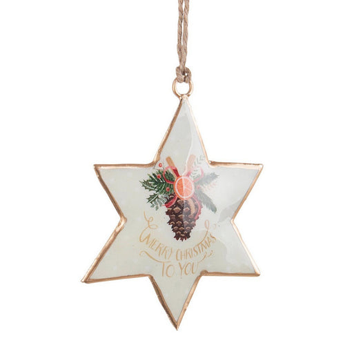 Pendaglio Stella Sharleen natalizio Bianco per Albero di Natale h 10 cm Casa e cucina/Decorazioni per interni/Addobbi e decorazioni per ricorrenze/Decorazioni natalizie/Addobbi e decorazioni/Palle e palline MagiediNatale.it - Altamura, Commerciovirtuoso.it