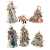 Natività completa Rinascimento con statue per presepe vestiti in tessuto Azzurro e Argento h 36 cm Casa e cucina/Decorazioni per interni/Addobbi e decorazioni per ricorrenze/Decorazioni natalizie/Presepi/Statuine e fondali per il presepe MagiediNatale.it - Altamura, Commerciovirtuoso.it