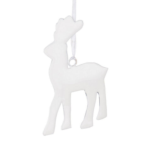 Pendaglio Renna "Shyla" natalizio Bianca per Albero di Natale h 12 cm Casa e cucina/Decorazioni per interni/Addobbi e decorazioni per ricorrenze/Decorazioni natalizie/Addobbi e decorazioni/Palle e palline MagiediNatale.it - Altamura, Commerciovirtuoso.it