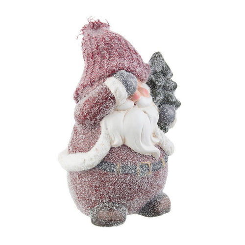 Pupazzo Babbo Natale con Pino Brad Rosso Innevato in Polvere di Gesso per Interni h 36 cm Casa e cucina/Decorazioni per interni/Addobbi e decorazioni per ricorrenze/Decorazioni natalizie/Schiaccianoci MagiediNatale.it - Altamura, Commerciovirtuoso.it