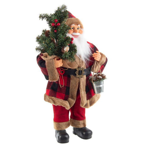 Babbo Natale pupazzo Scozzese con vestito Rosso per Interni ed Esterni h 60 cm Casa e cucina/Decorazioni per interni/Addobbi e decorazioni per ricorrenze/Decorazioni natalizie/Schiaccianoci MagiediNatale.it - Altamura, Commerciovirtuoso.it