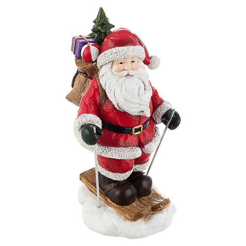 Babbo Natale pupazzo con Sci Sporty da camino con vestito Rosso per Interni ed Esterni h 18 cm Casa e cucina/Decorazioni per interni/Addobbi e decorazioni per ricorrenze/Decorazioni natalizie/Schiaccianoci MagiediNatale.it - Altamura, Commerciovirtuoso.it
