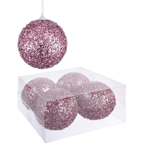 4 Palline in Polistirolo Christie Rosa tinta unita per albero di Natale moderno Ø 10 cm Casa e cucina/Decorazioni per interni/Addobbi e decorazioni per ricorrenze/Decorazioni natalizie/Addobbi e decorazioni/Palle e palline MagiediNatale.it - Altamura, Commerciovirtuoso.it