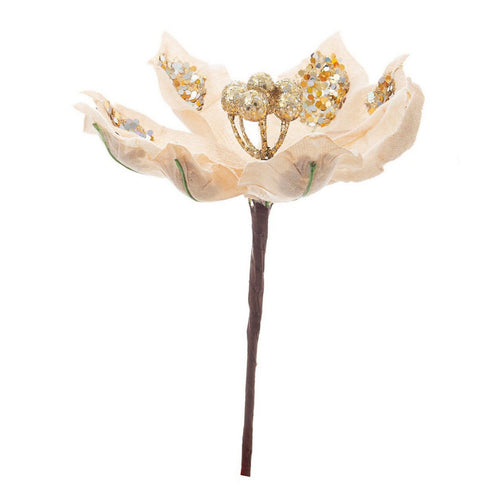 Ramo decorativo Lillie Magnolia color Champagne Ø 10 x h 25 cm Casa e cucina/Decorazioni per interni/Addobbi e decorazioni per ricorrenze/Decorazioni natalizie/Ghirlande e corone MagiediNatale.it - Altamura, Commerciovirtuoso.it