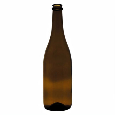 Bottiglia in vetro per vino Champagne con imboccatura a tappo di sughero 750 mL Casa e cucina/Produzione di birra e vino artigianali/Fermentazione/Damigiane La Zappa - Altamura, Commerciovirtuoso.it