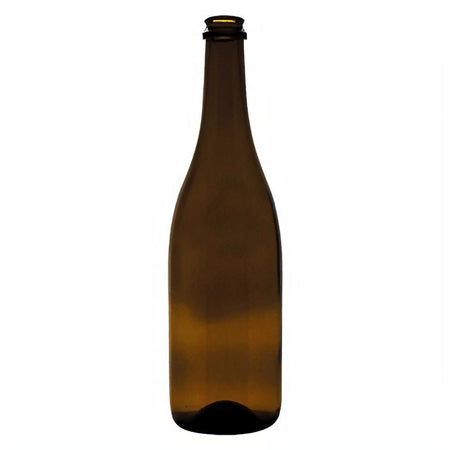 Bottiglia in vetro per vino "Champagne" con imboccatura a tappo di sughero 750 mL Casa e cucina/Produzione di birra e vino artigianali/Fermentazione/Damigiane La Zappa - Altamura, Commerciovirtuoso.it