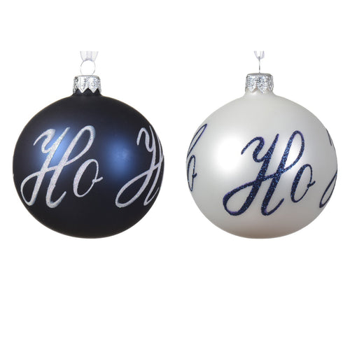 Palline Ho Ho Ho decorazione per albero di natale da 8 cm, confezione da 6 pezzi Casa e cucina/Decorazioni per interni/Addobbi e decorazioni per ricorrenze/Decorazioni natalizie/Addobbi e decorazioni/Palle e palline MagiediNatale.it - Altamura, Commerciovirtuoso.it