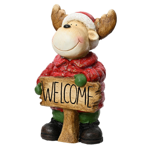 Statuetta renna natalizia Welcome decorazione per interno e esterno Casa e cucina/Decorazioni per interni/Addobbi e decorazioni per ricorrenze/Decorazioni natalizie/Schiaccianoci MagiediNatale.it - Altamura, Commerciovirtuoso.it