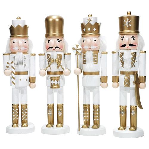 Statuetta Soldatino schiaccianoci natalizio Oro in legno h 38 cm Casa e cucina/Decorazioni per interni/Addobbi e decorazioni per ricorrenze/Decorazioni natalizie/Schiaccianoci MagiediNatale.it - Altamura, Commerciovirtuoso.it