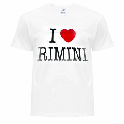 T-shirt I Love Rimini Uomo Maglia Mezze Maniche Girocollo Divertente Moda/Uomo/Abbigliamento/T-shirt con stampe divertenti Il Distintivo - Pesaro, Commerciovirtuoso.it