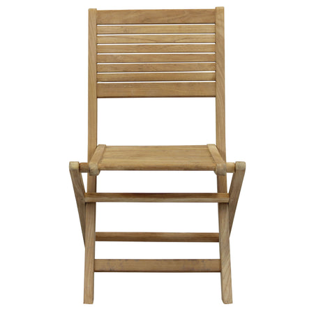 ORATOR - sedia da giardino pieghevole in legno di teak Marrone