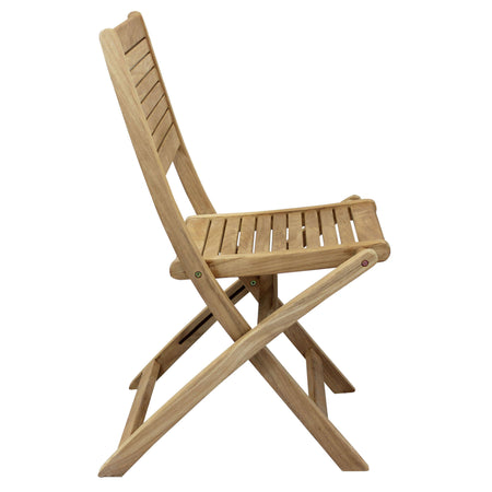 ORATOR - sedia da giardino pieghevole in legno di teak Marrone Milani Home