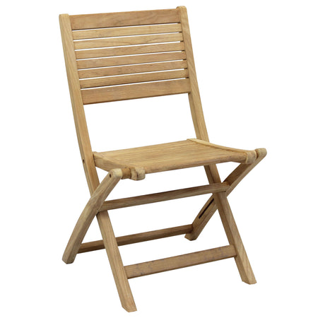ORATOR - sedia da giardino pieghevole in legno di teak Marrone Milani Home