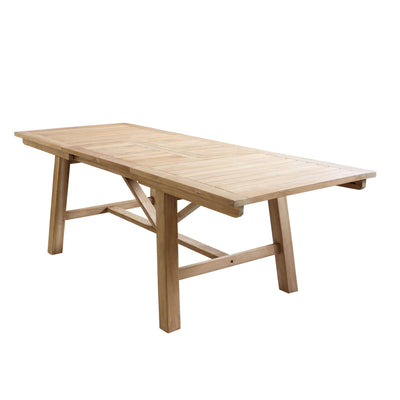 ORATOR - tavolo da giardino allungabile in teak 160/240x90 Marrone Milani Home