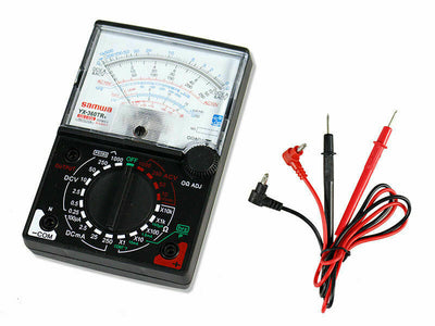 Multimetro analogico tester puntali misuratore tensione corrente elettrica diodo