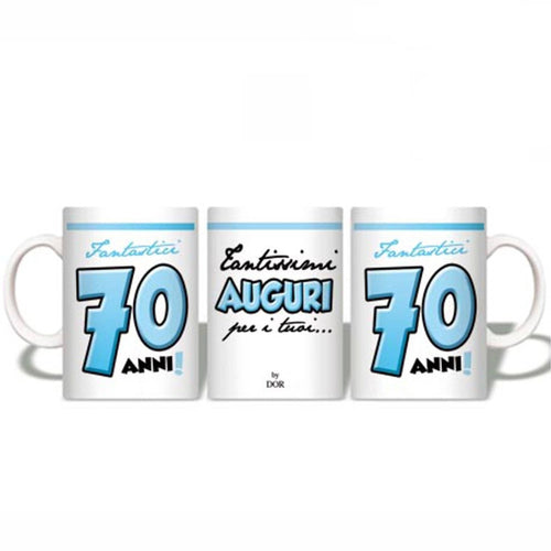 Tazza Compleanno tantissimi Auguri Per I Tuoi 70 Anni Idea Regalo Per 70 Anni Tazza Da Caffè E Tè Casa e cucina/Stoviglie/Piatti ciotole e vassoi/Tazze e piattini/Tazze e tazzine da caffè Kondorama - Martinsicuro, Commerciovirtuoso.it