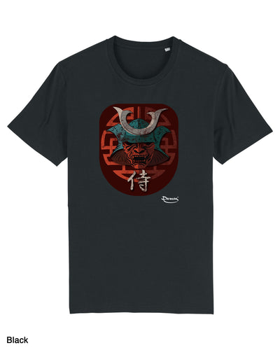 T-shirt da Uomo con stampa Samurai Maglia a Maniche Corte DREAMERS Brand