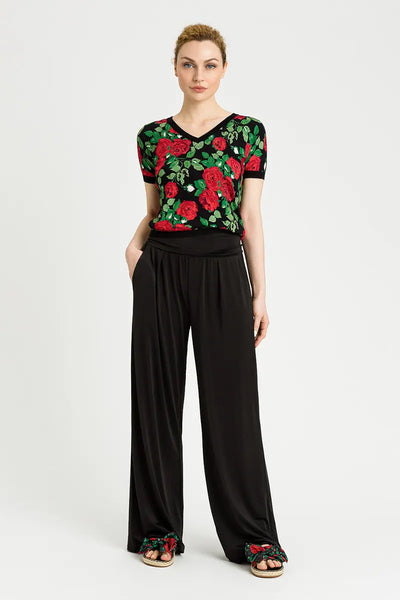 TWINSET | Pantaloni ampi con fascia alta Moda/Donna/Abbigliamento/Pantaloni You Store - Messina, Commerciovirtuoso.it