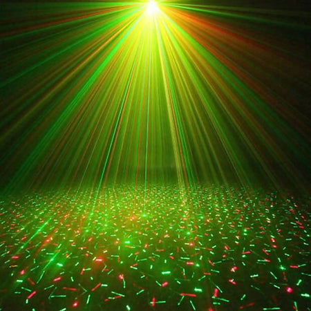 Proiettore laser portatile luci rgb multicolore luce discoteca