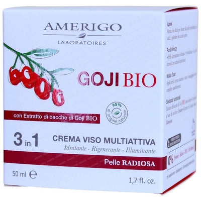 Amerigo Linea Bacche Goji Crema Multiattiva 3 in 1 50ml Idratante Rigenerante Illuminante Crema Viso Tiziana non solo gioielli - Civitanova Marche, Commerciovirtuoso.it