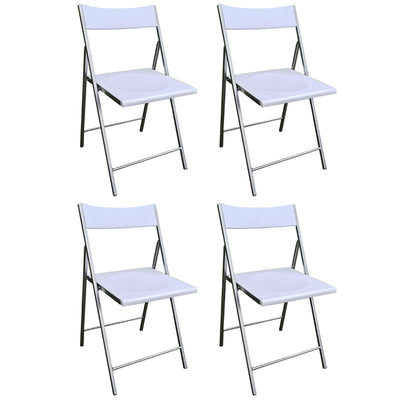 LUCIE - set di 4 sedie pieghevoli salvaspazio Bianco Milani Home