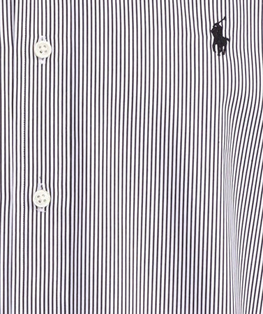 Camicia Ralph Lauren Uomo a righe Black/White Colletto Button Down con Maniche lunghe e Logo Ricamato Moda/Uomo/Abbigliamento/T-shirt polo e camicie/Camicie casual Euforia - Bronte, Commerciovirtuoso.it