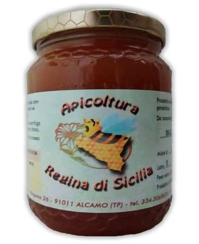 Miele Eucalipto da Ape Nera Siciliana miele grezzo puro estratto a freddo REGINA DI SICILIA barattolo vetro 500g Miele AlBio Sicily, Commerciovirtuoso.it