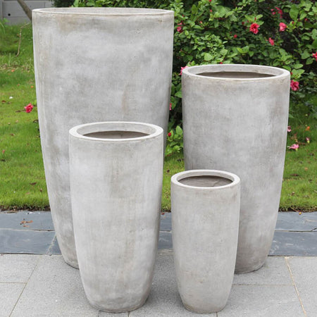 set di 4 vasi da giardino Beige Milani Home