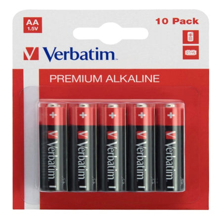 Verbatim - Blister 10 Pile alkaline Stilo AA - 49875 Elettronica/Pile e caricabatterie/Pile monouso Eurocartuccia - Pavullo, Commerciovirtuoso.it