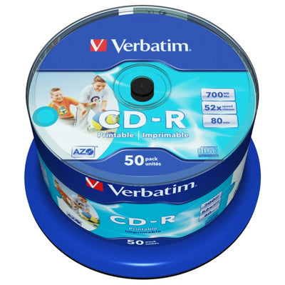Verbatim - Scatola 50 CD-R Bulk Data Life Plus - spindle 1X-52X - 43438 -700MB Elettronica/Informatica/Accessori/Supporti vergini/BD-R Eurocartuccia - Pavullo, Commerciovirtuoso.it