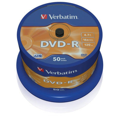 Verbatim - Scatola 50 DVD-R - argento lucido - 43548 - 4 7GB Elettronica/Informatica/Accessori/Supporti vergini/BD-R Eurocartuccia - Pavullo, Commerciovirtuoso.it