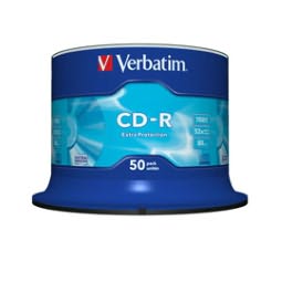 Verbatim - Scatola 50 CD-R DataLife Plus Extra Protection - 1x-52x - serigrafato - 43351 - 700MB Elettronica/Informatica/Accessori/Supporti vergini/BD-R Eurocartuccia - Pavullo, Commerciovirtuoso.it