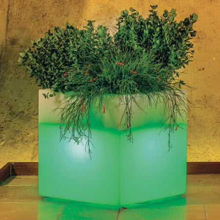 NAPPI - vaso luminoso rgb con pannello solare Multicolor Milani Home