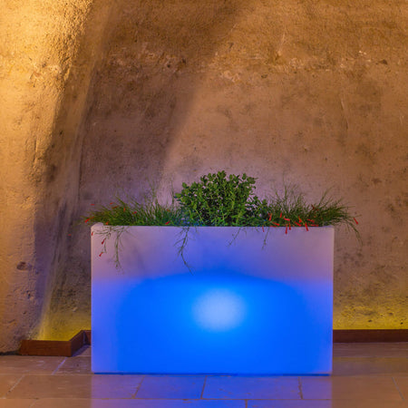 RON - fioriera luminiosa rgb con pannello solare Multicolor Milani Home