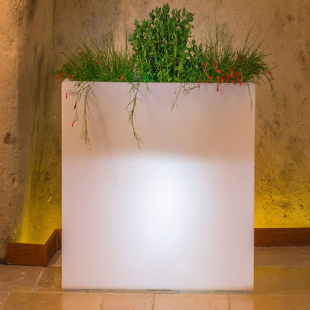 RON - fioriera luminiosa rgb con pannello solare Multicolor Milani Home