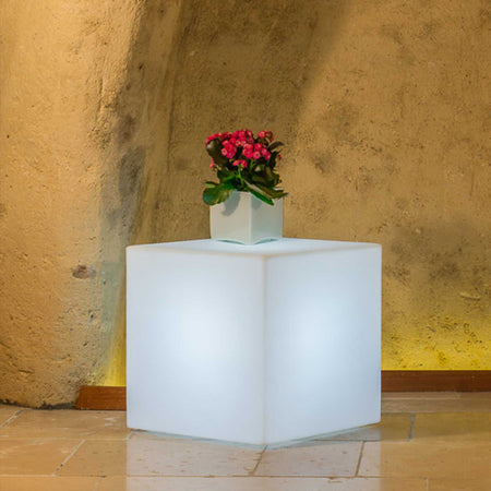 RUBIK - cubo luminoso rgb con pannello solare Multicolor Milani Home