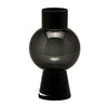 Vaso Elegante in Vetro Grigio Fumè a sfera per Piante E Fiori Moderno Giardino e giardinaggio/Attrezzi da giardino e attrezzature per l'irrigazione/Vasi e accessori per piante/Vasi tradizionali Decor Space - Altamura, Commerciovirtuoso.it